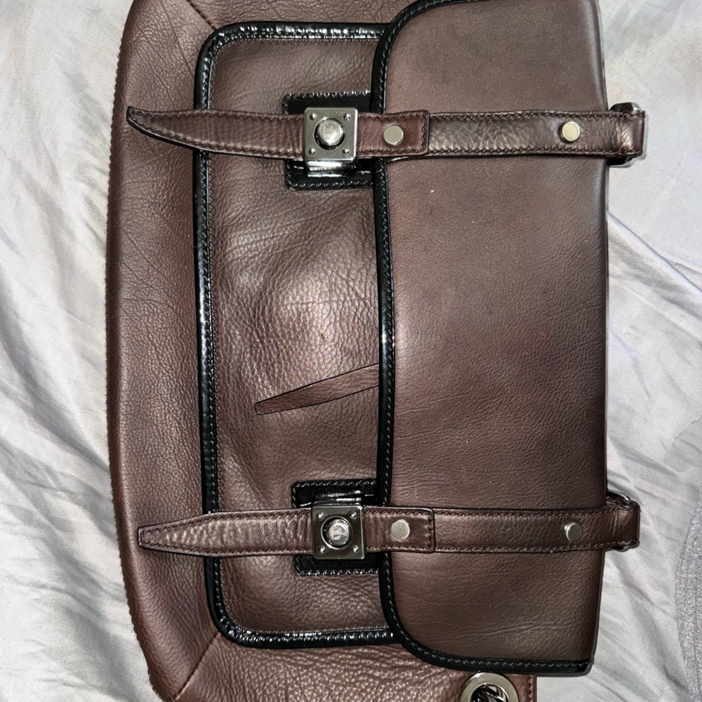 Lanvin leather messenger bag